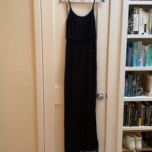 Jenny Yoo Navy Beaded Gown Bridesmaid dress